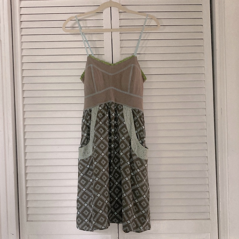 Scrapbook Geometric Patterned Dress Size Small